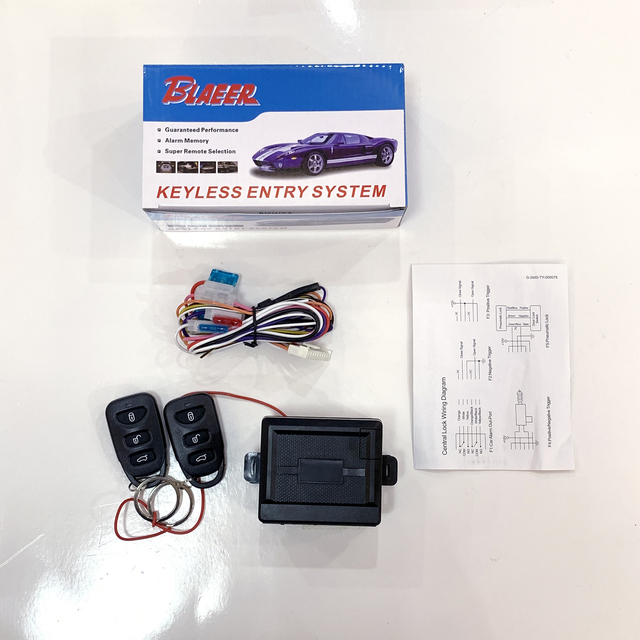 Factory Wholesale Car Keyless Entry System Dc 12v Car Alarm BCS-296