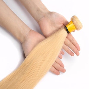 XBL Cheveux Expédition le jour même Extensions de cheveux blonds bouclés Water Wave Raw 613 Bundles Body Bundle Kinky Straight pour Beauty Shop - Product Image 2