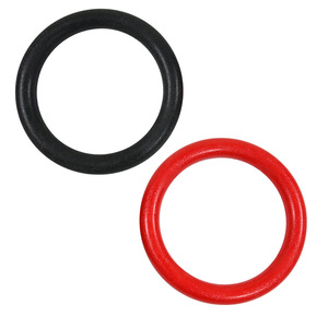 Anneaux de gymnastique Aimeili, diamètre 28 mm, rouge et noir, équipement de fitness intérieur/extérieur pour enfants et adultes - Product Image 4