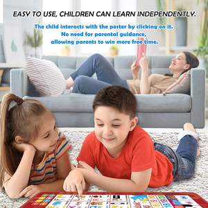 Póster Educativo Bilingüe con Sonido, Póster del <span class=keywords><strong>Alfabeto</strong></span> con Sonido, Venta al por Mayor en China, Juguete Educativo, Tabla Fonética, Gráficos de Audio para Niños - Product Image 6