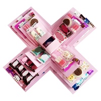 Nouveau Design Surprise Explosion Coffret Cadeau Papier Carton Pliant Surprise Snack Box 5 Couches DIY Creative Explosion Coffrets Cadeaux
