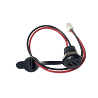 USB Typ-C Buchse 2-Pin auf JST PH 2,0mm Stecker Kabelverbinder Ladeanschluss Mutter Panelmontage Kappe CN