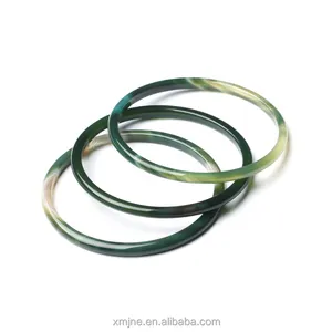 Factory Direct Sale Grass Green Chalcedony Bell Bracelet Thin Chinese Style Ancient Style Literary Han Costumes