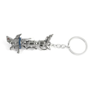 Porte-clés Arcane Jinx, arme requin, pendentif en métal, accessoires pour porte-clés - Product Image 3