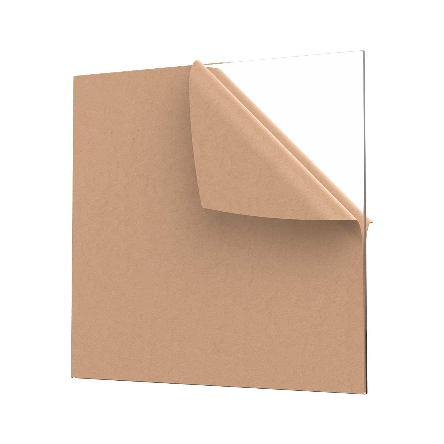 Lámina acrílica de plexiglás transparente, tablero de vidrio Plexi de plástico transparente con papel protector para Base de luz LED, 4MM