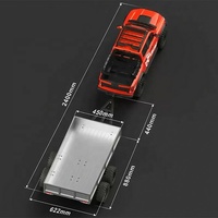 CROSSRC EMO XX2 XXL2 Camioneta Dinosaurio Grande a Escala 1:5 con Motor sin Escobillas RTR y Remolque Metálico T010 Monster Rock Crawler