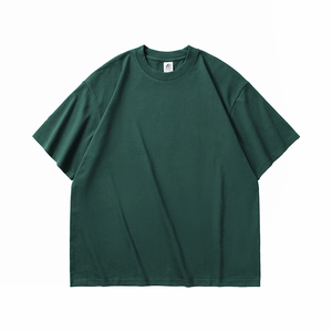 T-shirt in Cotone Pesante 340gsm a Maglia Solida Vestibilità Regolare di Tendenza, Neutra per Meme Virali e Design Grafico Personalizzato, Streetwear Unisex - Product Image 1