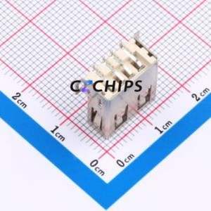 XUBF-0410-07 USB Connector SMD Connector ( Connector Type: Type-A )( Protocol Standard: USB 2.0 )( Gender: Female ) - Product Image 2