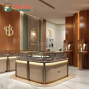 Fabricante de Muebles Minimalistas para Joyerías, Vitrina de Vidrio Templado para Mostrador de Centro Comercial - Product Image 1