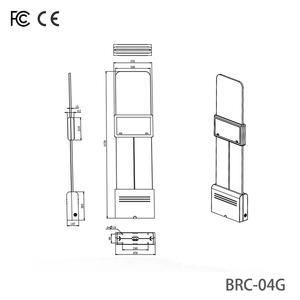 Uhf RFID cổng reader, overvalue chống trộm hệ thống, minh bạch Acrylic Portal Reader thích hợp cho quần áo bán lẻ và Hiệu Sách - Product Image 3