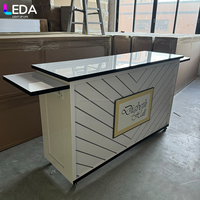 Chariot à dessert pliable LEDA, nouveau design personnalisé, pour décoration de mariage, chariot à cannes en sucre pour les événements de mariage