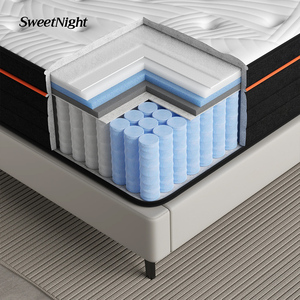 Colchón de Lujo Moderno para Hotel, Tamaño King/Full, Comprimido en Caja, Espuma Viscoelástica de Gel, Firmeza Media, Diseño Híbrido SWHM02 - Product Image 2