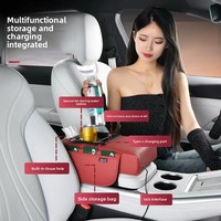 Prix de Gros Nouveau Style Boîte d'Accoudoir de Voiture Multifonctionnelle Rangement Téléphone Avant Support Tasse et Mouchoirs