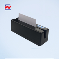 FUWEI USB Pembaca/Penulis Kartu Eksternal MSR909 Mini Portabel 13.56MHz Windows/Android Track1/2/3 Hapus Passbook Magnetik Tunggal