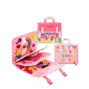 Jouets sensoriels Montessori FY, thème château princesse, activités pour tout-petits <span class=keywords><strong>de</strong></span> 3 ans et plus, planche d'activités, sac à dos, apprentissage cognitif, motricité fine - Product Image 1
