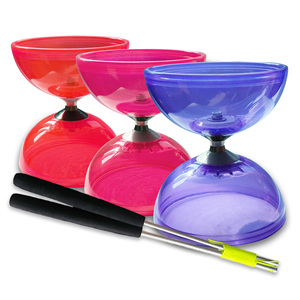 Diabolo Professionale Trasparente a Doppia Coppa con 3 Cuscinetti - Yo-yo per Principianti, Bambini, Adulti e Anziani per Fitness - Product Image 1