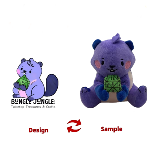 OEM/ODM MOQ rendah lucu kartun <span class=keywords><strong>Plush</strong></span>-ungu Otter lembut mainan dengan ketepatan tinggi dan sertifikasi CPSIA - Product Image 1