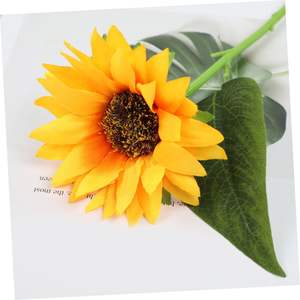 Flor Artificial de Girasol Individual de Látex de Calidad al por Mayor para Decoración del Hogar, Bodas, Exteriores y Parques Infantiles - Product Image 5