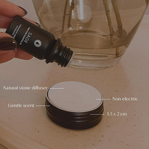 Diffuseur d'arômes rond en céramique avec boîte de rangement, tablette de plâtre parfumée pour voiture et maison, désodorisant d'ambiance - Product Image 4