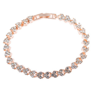 Csja — bracelets à paillettes pour femme, bracelet multi-<span class=keywords><strong>pierre</strong></span>, or rose, cristal tennis, zircon naturel, 2021 - Product Image 2