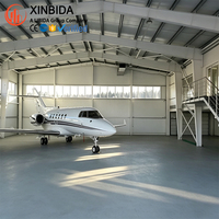 Hangar Prefabricado de Acero Resistente a Terremotos y Huracanes, Estructura de Acero Ligero de Ensamblaje Rápido para Uso Aeronáutico en América del Norte
