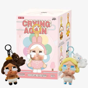 POP MART Crybaby Crying Again Tears Muñecos de Peluche con Cara de Vinilo, Cajas Sorpresa, Figuras de Acción, Juguetes Coleccionables, Colgante - Product Image 1