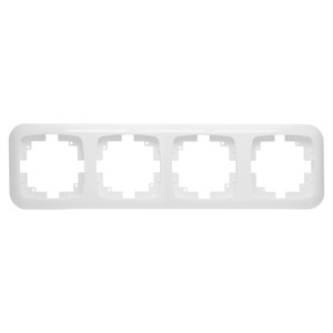 Cornice quadrupla bianca, design moderno, facile installazione, ideale per organizzare e decorare gli spazi, perfetta per il lavoro - Product Image 1