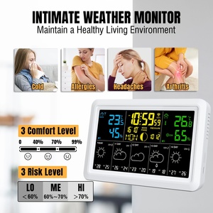 <span class=keywords><strong>Station</strong></span> météo intelligente WiFi Tuya 5107-2 <span class=keywords><strong>avec</strong></span> surveillance à distance via application et affichage des prévisions de température et d'humidité en temps réel - Product Image 3