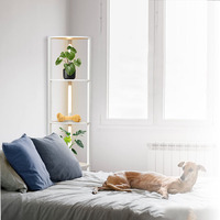 Lampe de bibliothèque LED minimaliste moderne, étagère de rangement, lampe de sol, lampe d'ambiance verticale d'angle de jardin RGB
