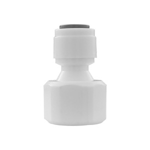 Conector de filtro de agua de 2 a 3 puntos, codo recto con rosca interna, tubo de PE, acoplamiento rápido, POM de grado alimenticio - Product Image 1