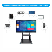 Pizarra Interactiva Económica de 55 Pulgadas |   Pantalla Multitáctil Todo en Uno 4K |   Solución para Conferencias de Oficina con Sistema Operativo Android/Windows