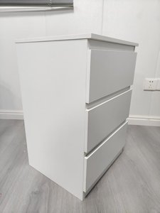 <span class=keywords><strong>3</strong></span> ngăn kéo tủ quần áo với ổ cắm, chỉ đơn giản là tủ hiện đại của ngăn kéo và Bàn đầu giường cho lối vào hành lang phòng khách-màu trắng - Product Image 4