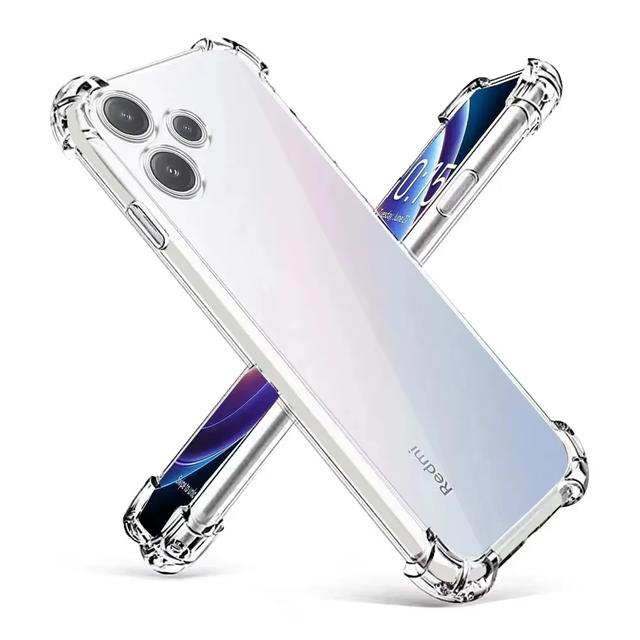 Transparent Soft TPU Phone Case for Redmi A4 Four Corner Clear Shockproof Cell Phone Cover