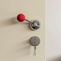 Poignée de porte magnétique silencieuse en alliage de zinc et noyer noir, style crème médiéval minimaliste, pour intérieur