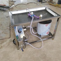 Injecteur manuel de marinade salée pour poulet QDMEMCH, en acier inoxydable, pour injection de viande
