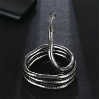 Showfay Punk Or Couleur Serpent Alien Collier pour Femmes Bijoux de Mode