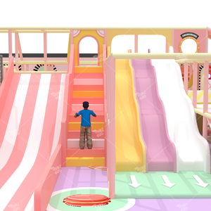 Pokiddo personalizado 320 SQM Tndoor Park Equipment con foso <span class=keywords><strong>de</strong></span> espuma, tobogán gigante, zonas <span class=keywords><strong>de</strong></span> trampolín interactivas y carreras <span class=keywords><strong>de</strong></span> obstáculos - Product Image 2