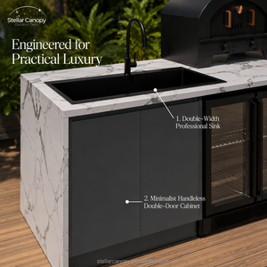 Di alta qualità in acciaio <span class=keywords><strong>inox</strong></span> personalizzato cucina esterna combinazione lavello senza fumo <span class=keywords><strong>Barbecue</strong></span> Grill - Product Image 5