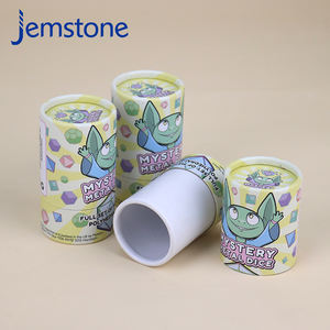 Caja contenedora de tubo de papel de grado alimenticio de cartón reciclado impreso personalizado, cilindro de tubo, embalaje de tubo de papel de té y café Kraft - Product Image 2