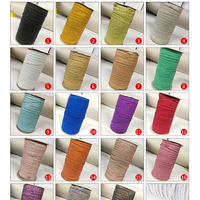 Bande élastique tressée en polyester et latex, haute élasticité, 3mm, 6mm, 9mm, en stock, couleurs argent et or, pour rubans et nœuds