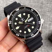 Montre de plongée automatique mécanique étanche 200M en acier inoxydable 41mm, lunette rotative unidirectionnelle noire lumineuse, montre de sport