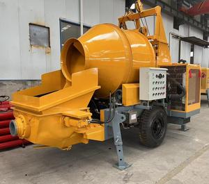 ปั๊มคอนกรีตผสมพร้อม JBS40 เครื่องผสมคอนกรีตรถพ่วงดีเซลแบบพกพาพร้อมปั๊มสําหรับอาคารบ้าน - Product Image 2