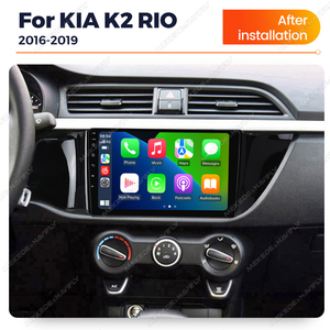 Autoradio Android 14 MEKEDE&NAVIFLY avec câble USB Car-play Connect, contacts de téléphone portable, navigation, <span class=keywords><strong>musique</strong></span>, vidéo pour KIA K2 <span class=keywords><strong>RIO</strong></span> - Product Image 2