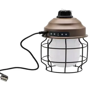 Hot selling on led ambient lamp waterproof outdoor lights garden with PSE 3600mAH power bank camping retro lantern