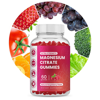 Complément alimentaire à base de citrate de magnésium Hezong OEM, bonbons gélifiés aux herbes, aide au sommeil apaisant, soutien de l'humeur, digestion, gestion de l'énergie, 60 gélifiés