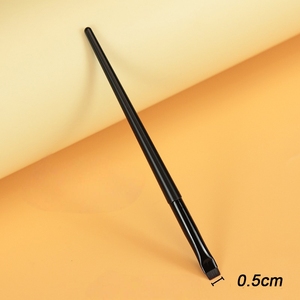 Set de Brochas de Maquillaje al por Mayor: Brocha Delineadora de Ojos Ultrafina de Punta Plana, Brocha para Cejas y Brocha para Base, con Pelo Sintético y Punta Angulada - Product Image 4