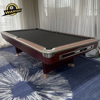 Table de billard WANYAJU 9FT 8ft, taille standard de billard, qualité tournoi, clubs, jeu de billes de billard pour la maison, respectueux de l'environnement
