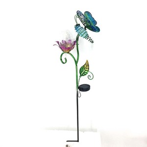 Solar Garden <b>Light</b> Butterfly Flower Design <b>Led</b> Water Resistant Free Standing Outdoor Decor - Product Image 5