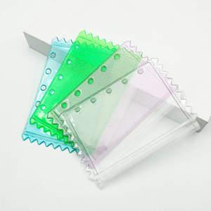 Offres Spéciales Nouveau Transparent PVC Budget Binder Zipper Bag A8 M5 <span class=keywords><strong>Mini</strong></span> Clear Scrub Multicolore Budget Binder Enveloppes - Product Image 1