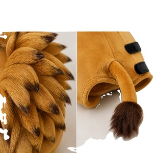 Costume da Leone per Cani con Copricapo in Pelliccia Sintetica e Gilet con Coda per Travestimenti di Halloween per Cani di Piccola Taglia - Product Image 1